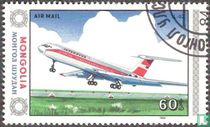 Modern airplane in flight