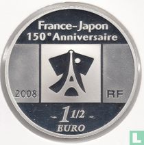 France 1½ euro 2008 (BE) "150 years of diplomatic relations between France and Japan - French painting"