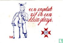 een ongeluk zit in een klein glaasje