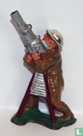 Soldat avec mitrailleuse