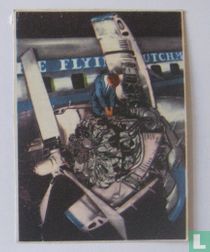 Geopende Naca-kappen van Convair-motor