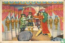 Brussel - Vertooning in het poppentheater van Toone
