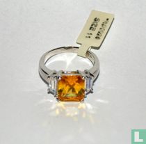 925 STERLING ZILVEREN RING MET ZIRKONIA'S