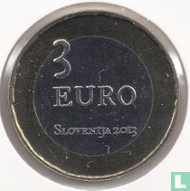 Slovénie 3 euro 2013 "300ème anniversaire de la révolte des paysans de Tolmin"