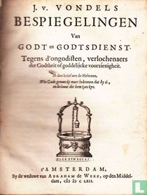 Bespiegelingen van Godt en godtsdienst
