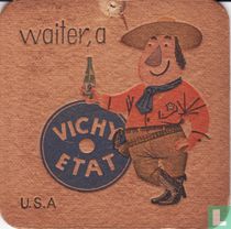 U.S.A waiter, a Vichy Etat / Dit is een van de 30 bierviltjes "Collectie Expo 1958".