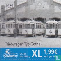 Citykurier, Bussen en trams  