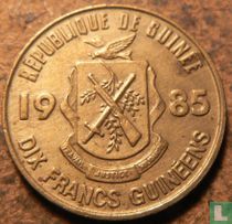 Guinée 10 francs 1985