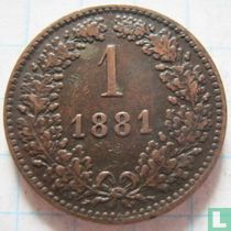 Austria 1 kreuzer 1881