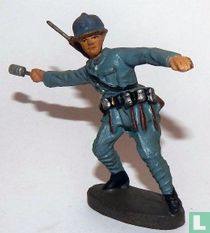 Soldier with hand grenade