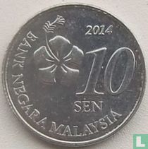 Malaisie 10 sen 2014