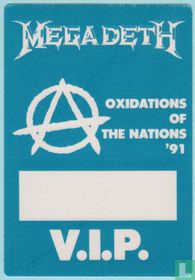 Megadeth Backstage V.I.P. Pass, 1991