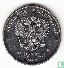 Russie 25 roubles 2014 "Winter Olympics in Sochi - Mascots"