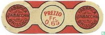 Prezzo Fr. 0.65 -  Fabbrica Tabacchi in Brissago - Fabbrica Tabacchi in Brissago   
