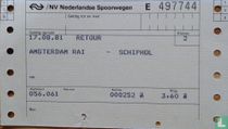 Retour Amsterdam RAI - Aéroport Schiphol