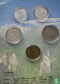 Duitsland combinatie set "History of the German mark"