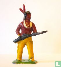 North American Indianer auf der Hut