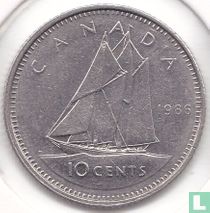Canada 10 cents 1986