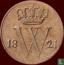 Nederland ½ cent 1821 (B)