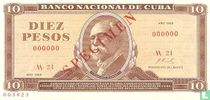 Cuba 10 pesos "spécimen"