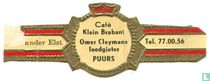 Café Klein Brabant Omer Cleymans loodgieter Puurs - Vander Elst - Tel. 77.00.56
