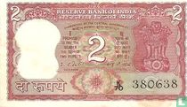 Indien 2 Rupien ND (1977) C (P.53f)
