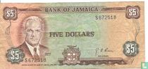 Jamaica 5 Dollars ND (1976/L1960)
