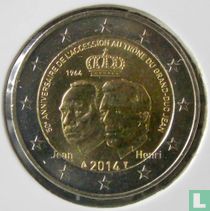 Luxemburg 2 euro 2014 "50-jarig jubileum troonsbestijging van Groothertog Jean" kopen