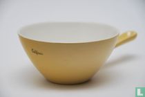 Bowl with stem California dark yellow