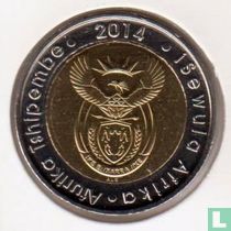 Afrique du Sud 5 rand 2014 "20 years of freedom"