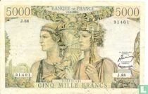 France 5000 francs