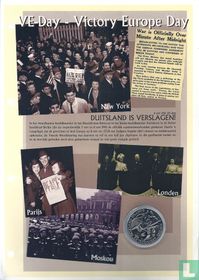 Falklandeilanden 50 pence 1995 (folder) "50th anniversary of V. E. Day"