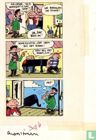 Carlson-original drawing Tom Carbon gag 'the piano