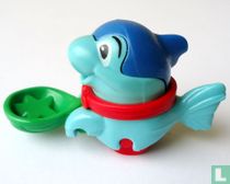 Vis met kruiwagen