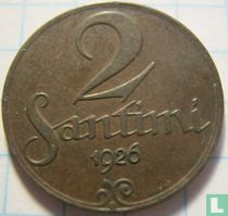 Latvia 2 santimi 1926