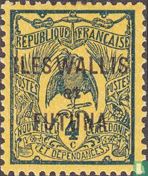 Kagu, overprinted