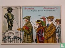 Manneken-Pis: Les Anglais devant Manneken-Pis