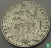 French Polynesia 2 francs 2007