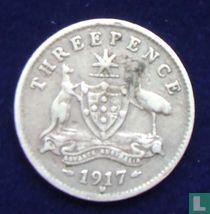 Australië 3 pence 1917