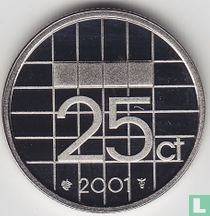 Pays-Bas 25 cents 2001 (BE)