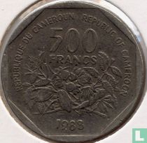 Cameroon 500 francs 1988