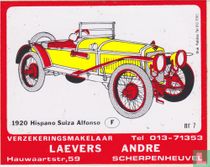 1920 Hispano Suiza Alfonso (F) nr 7 / Verzekeringsmakelaar Laevers Andre, Scherpenheuvel