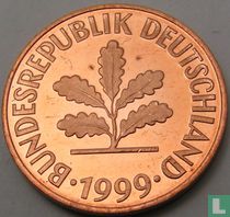 Duitsland 2 pfennig 1999 (J)