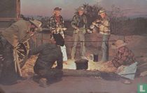 Cattle round up campfire Cowboys