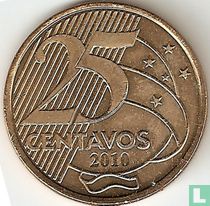 Brésil 25 centavos 2010