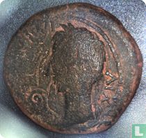 Romeinse Rijk, AE As, Augustus, Caesaraugusta, 27 v. Chr. - 14 n. Chr.