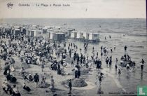 La plage a marée haute