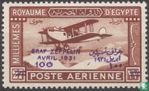 Avion postal avec surcharge