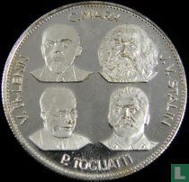 V.U. Lenin, C. Marx, J.V. Stalin en P. Togliatti