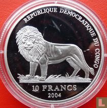 Congo-Kinshasa 10 francs 2004 (PROOF) "2006 Football World Cup in Germany"